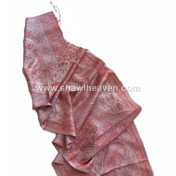 pastel pink pure silk neck scarf